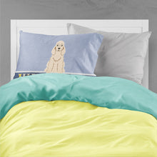 Load image into Gallery viewer, Cocker Spaniel Buff Welcome Fabric Standard Pillowcase – Artistic Decorative Front, White Back BB5675PILLOWCASE