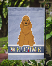 Load image into Gallery viewer, Cocker Spaniel Red Welcome Garden Flag - Outdoor Decorative Yard Flag BB5676GF