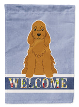 Load image into Gallery viewer, Cocker Spaniel Red Welcome Garden Flag - Outdoor Decorative Yard Flag BB5676GF