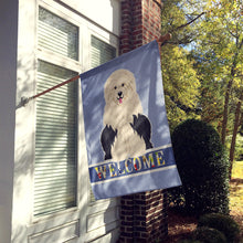 Load image into Gallery viewer, Old English Sheepdog Welcome Flag Canvas House Size BB5677CHF
