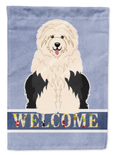 Load image into Gallery viewer, Old English Sheepdog Welcome Flag Canvas House Size BB5677CHF