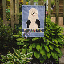 Load image into Gallery viewer, Old English Sheepdog Welcome Garden Flag - Outdoor Decorative Yard Flag BB5677GF