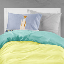 Load image into Gallery viewer, Whippet Welcome Fabric Standard Pillowcase – Artistic Decorative Front, White Back BB5680PILLOWCASE