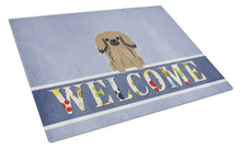 Load image into Gallery viewer, Pekingnese Tan Welcome Glass Cutting Boards – Durable, Decorative Kitchen Art Large BB5683LCB