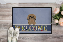Load image into Gallery viewer, Pekingnese Tan Welcome Doormat - 18x27 Decorative Floor Mat – Indoor/Outdoor Rug with Artistic Flair BB5683MAT