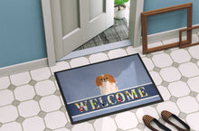 Load image into Gallery viewer, Pekingnese Red White Welcome Doormat - 18x27 Decorative Floor Mat – Indoor/Outdoor Rug with Artistic Flair BB5684MAT