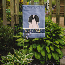 Load image into Gallery viewer, Pekingnese Black White Welcome Garden Flag - Outdoor Decorative Yard Flag BB5686GF