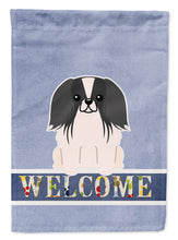 Load image into Gallery viewer, Pekingnese Black White Welcome Garden Flag - Outdoor Decorative Yard Flag BB5686GF