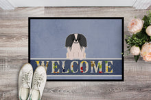 Load image into Gallery viewer, Pekingnese Black White Welcome Doormat - 18x27 Decorative Floor Mat – Indoor/Outdoor Rug with Artistic Flair BB5686MAT