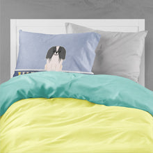 Load image into Gallery viewer, Pekingnese Black White Welcome Fabric Standard Pillowcase – Artistic Decorative Front, White Back BB5686PILLOWCASE