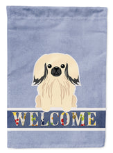 Load image into Gallery viewer, Pekingnese Cream Welcome Garden Flag - Outdoor Decorative Yard Flag BB5687GF