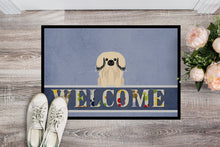 Load image into Gallery viewer, Pekingnese Cream Welcome Doormat - 18x27 Decorative Floor Mat – Indoor/Outdoor Rug with Artistic Flair BB5687MAT
