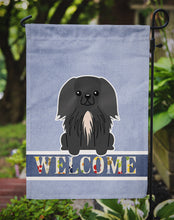 Load image into Gallery viewer, Pekingnese Black Welcome Garden Flag - Outdoor Decorative Yard Flag BB5688GF