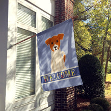 Load image into Gallery viewer, Jack Russell Terrier Welcome Flag Canvas House Size BB5689CHF