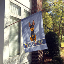 Load image into Gallery viewer, English Toy Terrier Welcome Flag Canvas House Size BB5690CHF