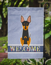 Load image into Gallery viewer, English Toy Terrier Welcome Garden Flag - Outdoor Decorative Yard Flag BB5690GF