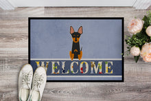 Load image into Gallery viewer, English Toy Terrier Welcome Doormat - 18x27 Decorative Floor Mat – Indoor/Outdoor Rug with Artistic Flair BB5690MAT