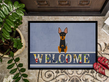 Load image into Gallery viewer, English Toy Terrier Welcome Doormat - 18x27 Decorative Floor Mat – Indoor/Outdoor Rug with Artistic Flair BB5690MAT