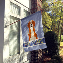 Load image into Gallery viewer, English Foxhound Welcome Flag Canvas House Size BB5691CHF