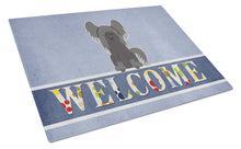 Load image into Gallery viewer, Chinese Crested Black Welcome Glass Cutting Boards – Durable, Decorative Kitchen Art Large BB5693LCB