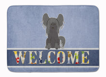 Load image into Gallery viewer, Chinese Crested Black Welcome Machine Washable Memory Foam Mat BB5693RUG