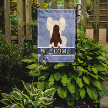 Load image into Gallery viewer, Chinese Crested Cream Welcome Garden Flag - Outdoor Decorative Yard Flag BB5694GF