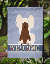 Load image into Gallery viewer, Chinese Crested Cream Welcome Garden Flag - Outdoor Decorative Yard Flag BB5694GF