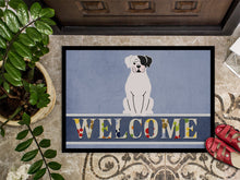 Load image into Gallery viewer, White Boxer Cooper Welcome Doormat - 18x27 Decorative Floor Mat – Indoor/Outdoor Rug with Artistic Flair BB5695MAT