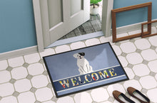 Load image into Gallery viewer, White Boxer Cooper Welcome Doormat - 18x27 Decorative Floor Mat – Indoor/Outdoor Rug with Artistic Flair BB5695MAT