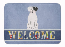 Load image into Gallery viewer, White Boxer Cooper Welcome Machine Washable Memory Foam Mat BB5695RUG