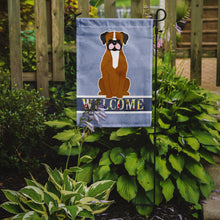 Load image into Gallery viewer, Flashy Fawn Boxer Welcome Garden Flag - Outdoor Decorative Yard Flag BB5697GF