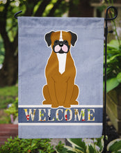 Load image into Gallery viewer, Flashy Fawn Boxer Welcome Garden Flag - Outdoor Decorative Yard Flag BB5697GF