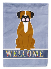 Load image into Gallery viewer, Flashy Fawn Boxer Welcome Garden Flag - Outdoor Decorative Yard Flag BB5697GF