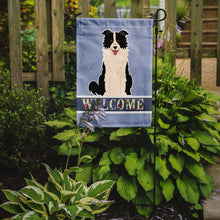 Load image into Gallery viewer, Border Collie Black White Welcome Garden Flag - Outdoor Decorative Yard Flag BB5699GF