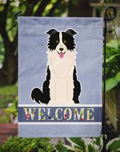 Load image into Gallery viewer, Border Collie Black White Welcome Garden Flag - Outdoor Decorative Yard Flag BB5699GF