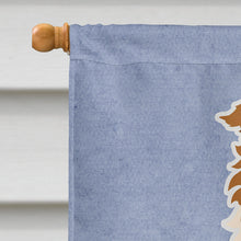 Load image into Gallery viewer, Border Collie Red White Welcome Flag Canvas House Size BB5700CHF