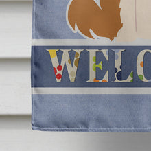 Load image into Gallery viewer, Border Collie Red White Welcome Flag Canvas House Size BB5700CHF