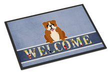 Load image into Gallery viewer, English Bulldog Red White Welcome Doormat - 18x27 Decorative Floor Mat – Indoor/Outdoor Rug with Artistic Flair BB5701MAT