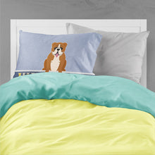 Load image into Gallery viewer, English Bulldog Red White Welcome Fabric Standard Pillowcase – Artistic Decorative Front, White Back BB5701PILLOWCASE