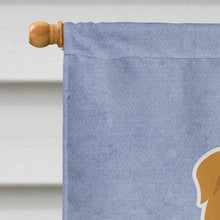 Load image into Gallery viewer, English Bulldog Red Welcome Flag Canvas House Size BB5703CHF