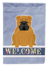 Load image into Gallery viewer, English Bulldog Red Welcome Garden Flag - Outdoor Decorative Yard Flag BB5703GF