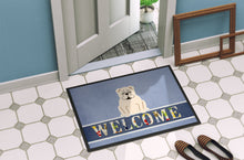 Load image into Gallery viewer, English Bulldog White Welcome Doormat - 18x27 Decorative Floor Mat – Indoor/Outdoor Rug with Artistic Flair BB5704MAT