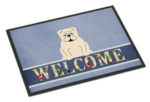 Load image into Gallery viewer, English Bulldog White Welcome Doormat - 18x27 Decorative Floor Mat – Indoor/Outdoor Rug with Artistic Flair BB5704MAT