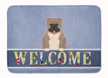 Load image into Gallery viewer, English Bulldog Grey Brindle  Welcome Machine Washable Memory Foam Mat BB5707RUG
