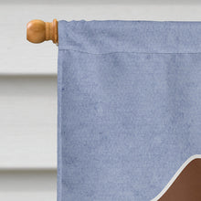 Load image into Gallery viewer, Dachshund Red Brown Welcome Flag Canvas House Size BB5711CHF