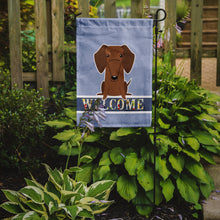 Load image into Gallery viewer, Dachshund Red Brown Welcome Garden Flag - Outdoor Decorative Yard Flag BB5711GF