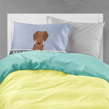 Load image into Gallery viewer, Dachshund Red Brown Welcome Fabric Standard Pillowcase – Artistic Decorative Front, White Back BB5711PILLOWCASE