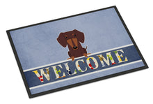 Load image into Gallery viewer, Dachshund Chocolate Welcome Doormat - 18x27 Decorative Floor Mat – Indoor/Outdoor Rug with Artistic Flair BB5712MAT