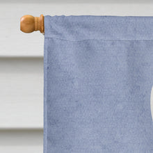 Load image into Gallery viewer, Bull Terrier Black White Welcome Flag Canvas House Size BB5714CHF