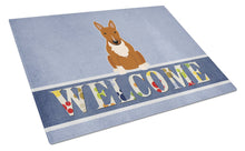 Load image into Gallery viewer, Bull Terrier Red Welcome Glass Cutting Boards – Durable, Decorative Kitchen Art Large BB5715LCB
